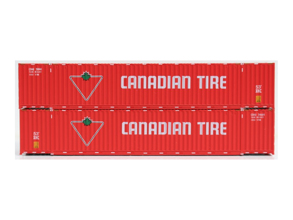 MICRO TRAINS 469 00 151 & 469 00 152 CANADIAN TIRE 53FT CONTAINERS MINT 